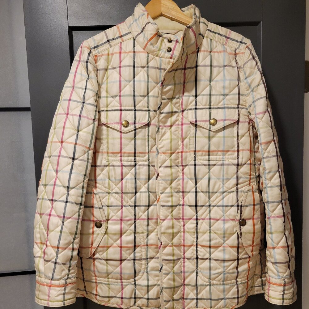 Vintage Y2K Coach Plaid Quilted Jacket lake new, selling for $120. Size L - Picture 8 of 8